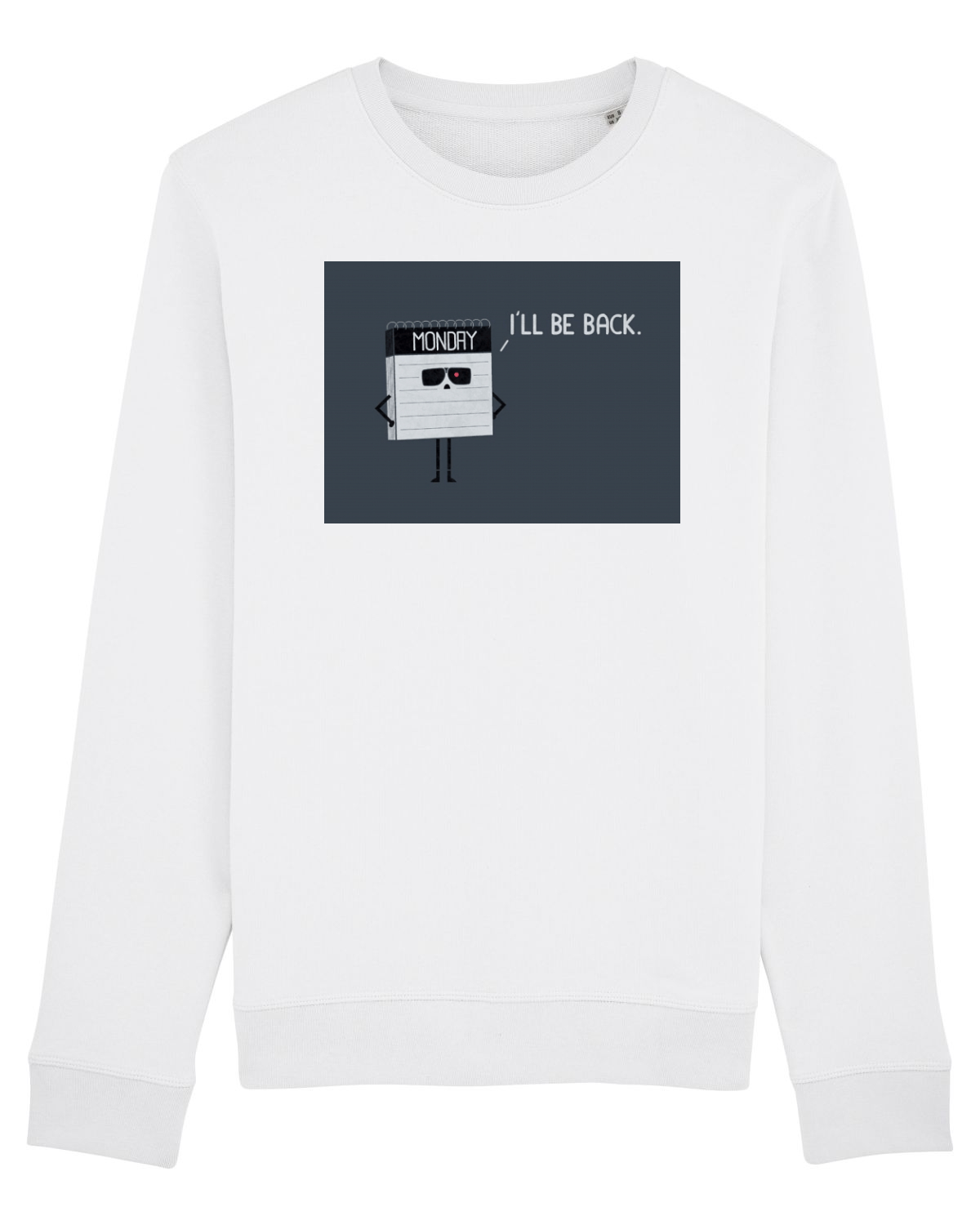 Bluză mânecă lungă Unisex Rise White