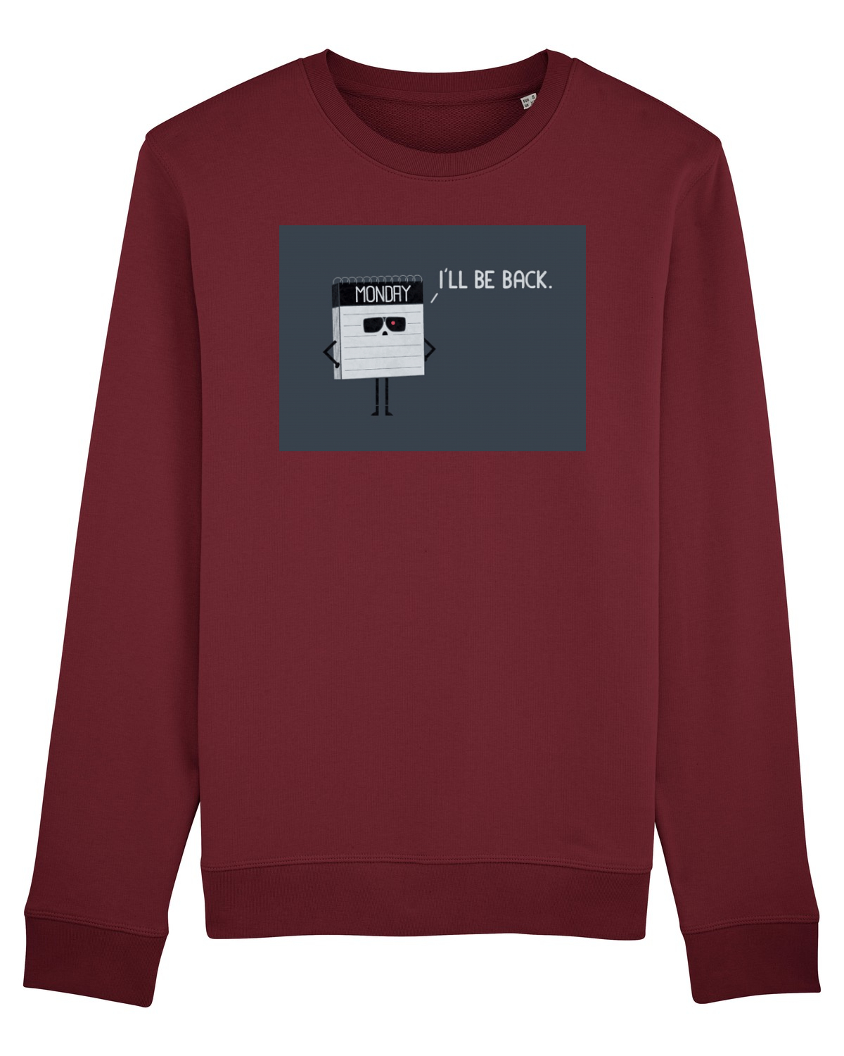 Bluză mânecă lungă Unisex Rise Burgundy