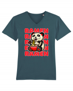 Ramen Panda Tricou mânecă scurtă guler V Bărbat Presenter