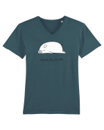 Missing You Pig Time Tricou mânecă scurtă guler V Bărbat Presenter