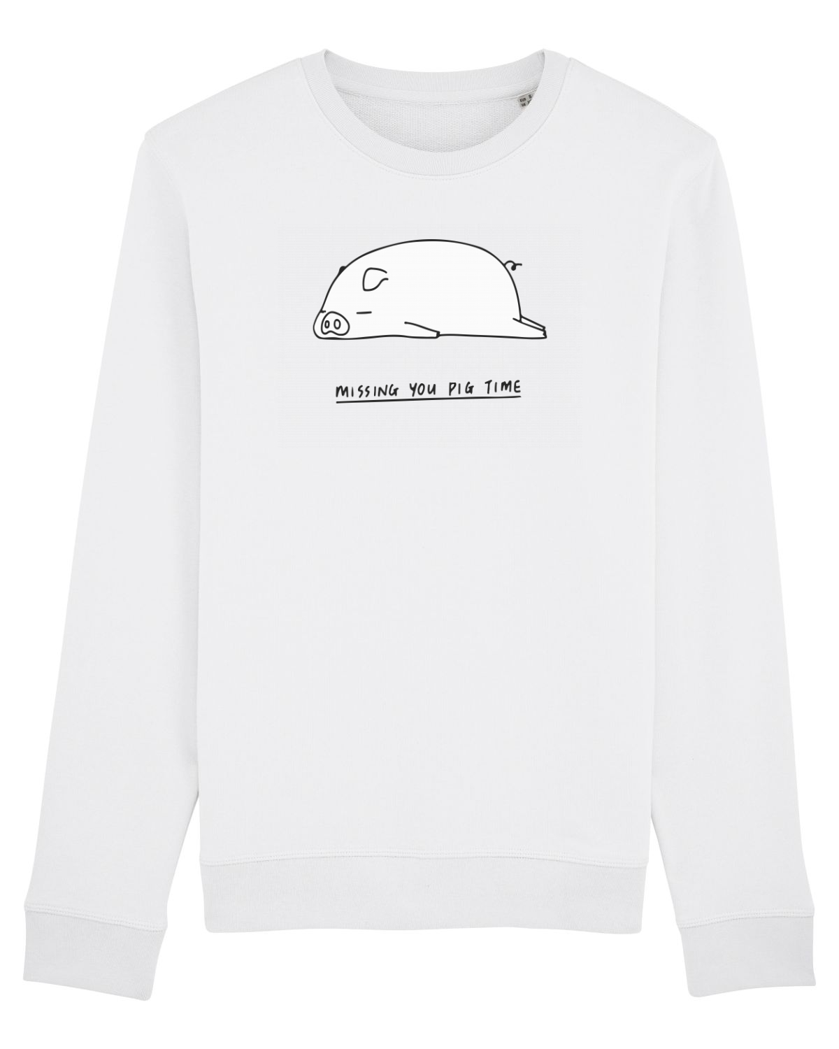 Bluză mânecă lungă Unisex Rise White