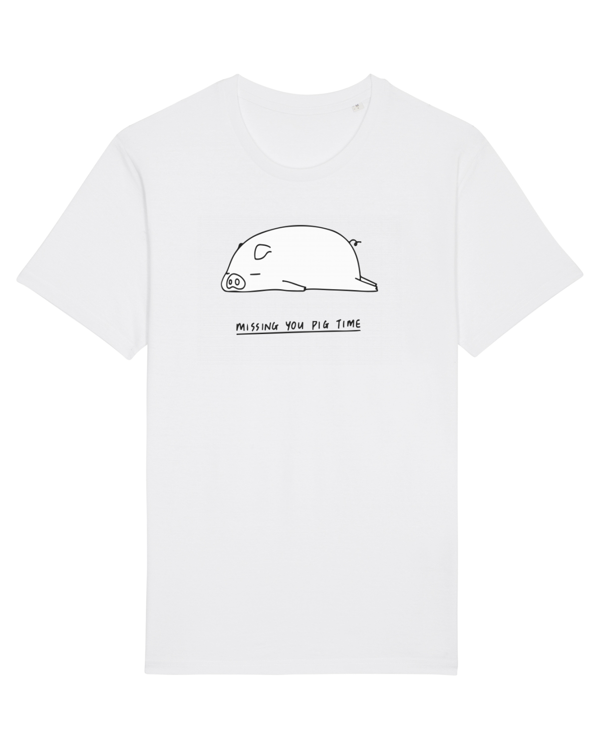 Tricou mânecă scurtă Unisex Rocker White