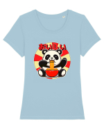 Ramen Panda Tricou mânecă scurtă guler larg fitted Damă Expresser