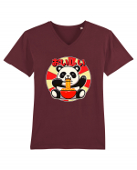 Ramen Panda Tricou mânecă scurtă guler V Bărbat Presenter