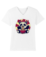 Ramen Panda Tricou mânecă scurtă guler V Bărbat Presenter