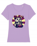 Ramen Panda Tricou mânecă scurtă guler larg fitted Damă Expresser