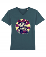 Ramen Panda Tricou mânecă scurtă guler V Bărbat Presenter