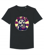 Ramen Panda Tricou mânecă scurtă guler larg Bărbat Skater