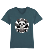 Ramen Panda Tricou mânecă scurtă guler V Bărbat Presenter