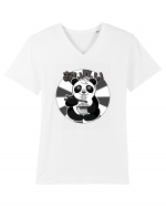 Ramen Panda Tricou mânecă scurtă guler V Bărbat Presenter