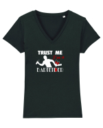 BARTENDER Tricou mânecă scurtă guler V Damă Evoker