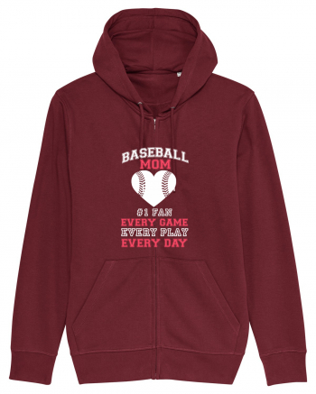 BASEBALL MOM Burgundy