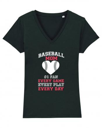 BASEBALL MOM Black