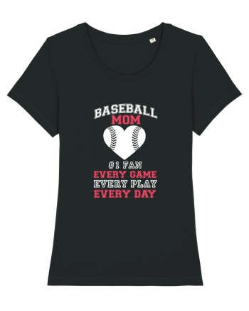 BASEBALL MOM Black