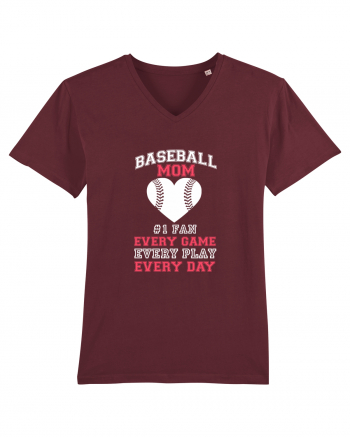 BASEBALL MOM Burgundy