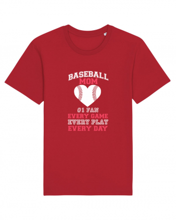 BASEBALL MOM Red