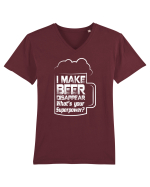 BEER Tricou mânecă scurtă guler V Bărbat Presenter