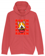 Kawaii Corgi Eating Ramen Hanorac cu fermoar Unisex Connector