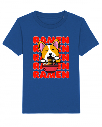 Kawaii Corgi Eating Ramen Majorelle Blue