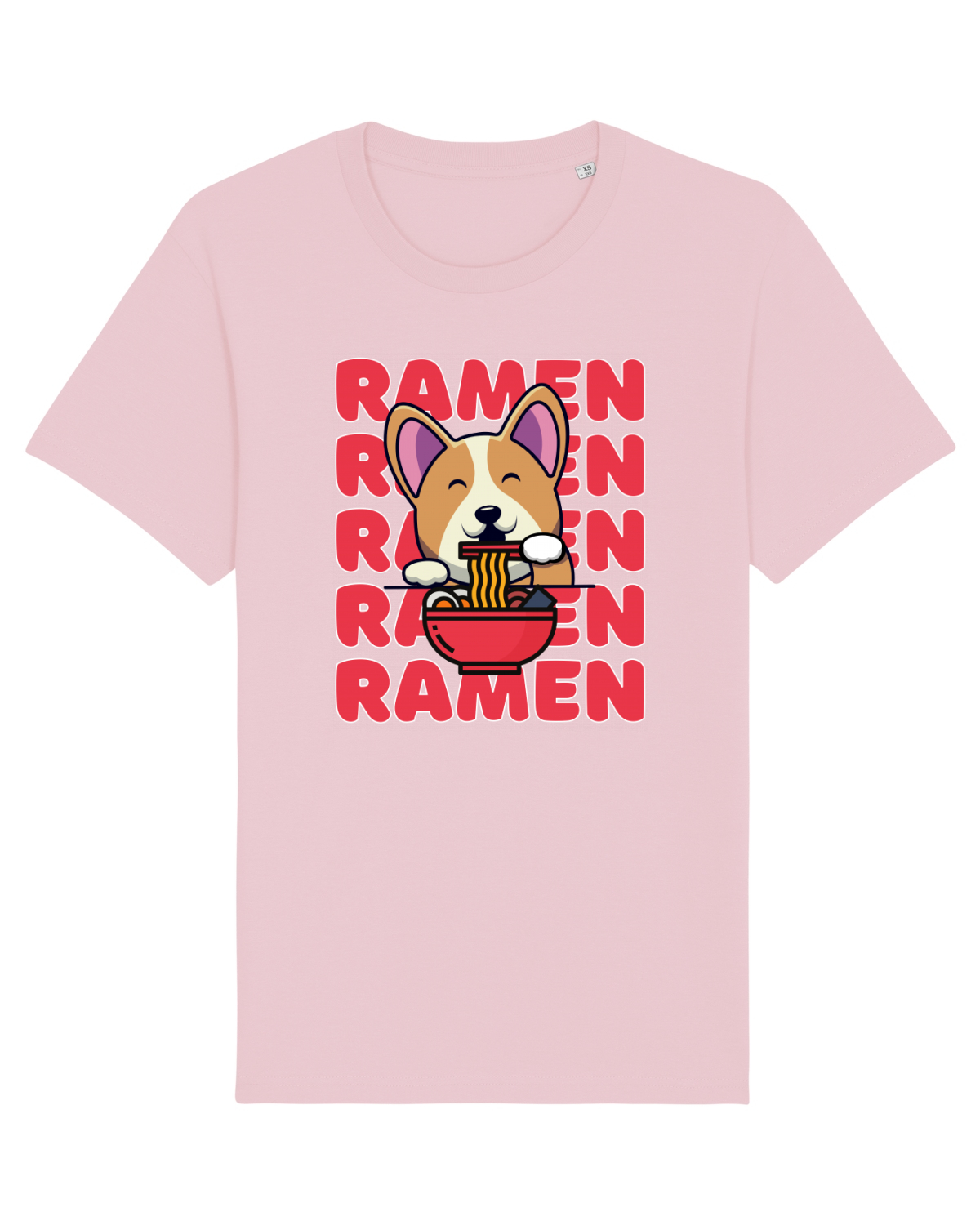 Tricou mânecă scurtă Unisex Rocker Cotton Pink