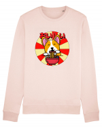 Kawaii Corgi Eating Ramen Bluză mânecă lungă Unisex Rise