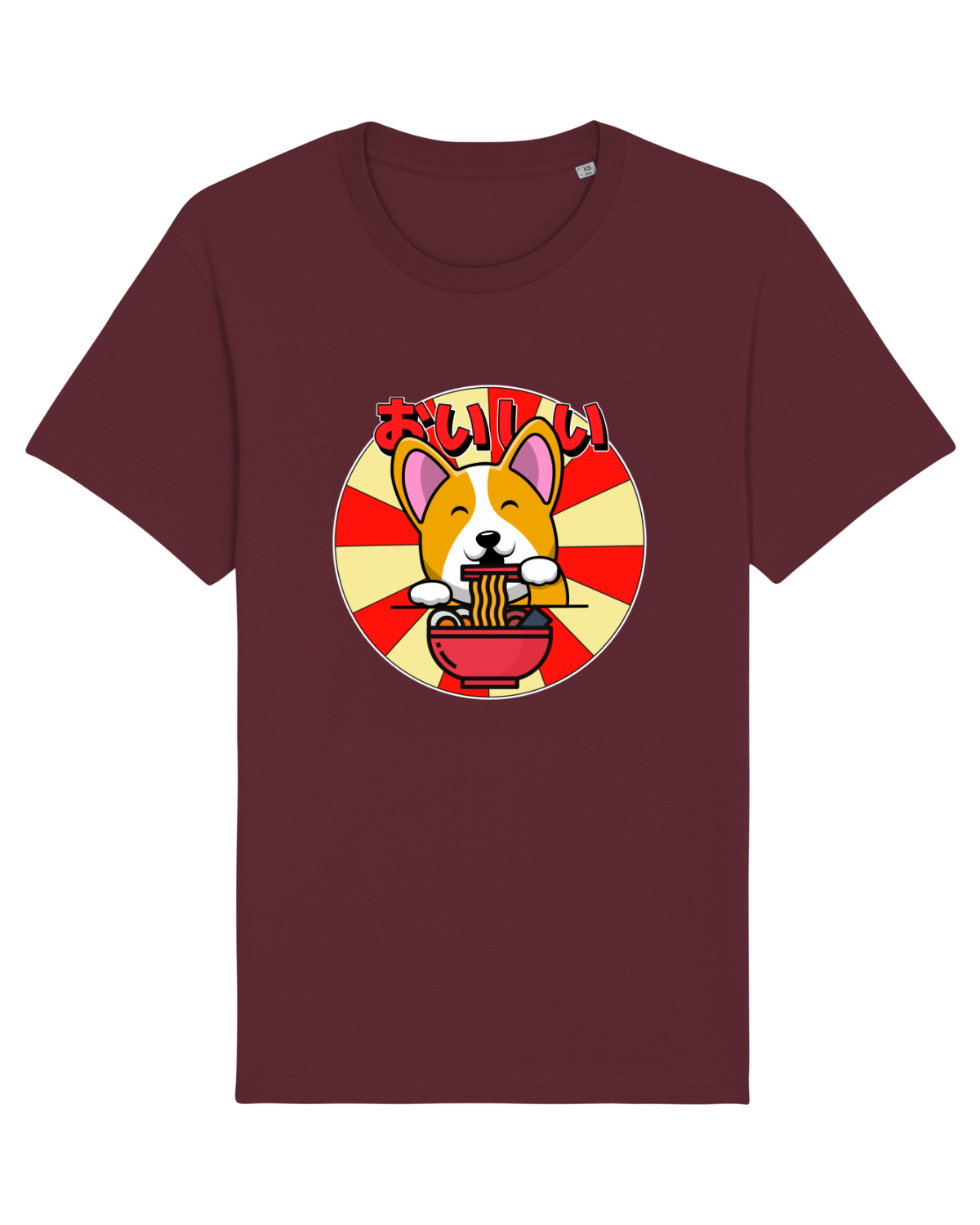 Tricou mânecă scurtă Unisex Rocker Burgundy