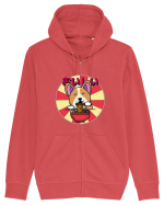 Kawaii Corgi Eating Ramen Hanorac cu fermoar Unisex Connector