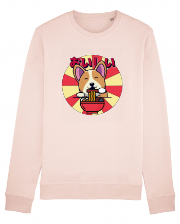 Kawaii Corgi Eating Ramen Candy Pink