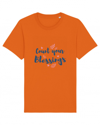 Count your blessings Bright Orange