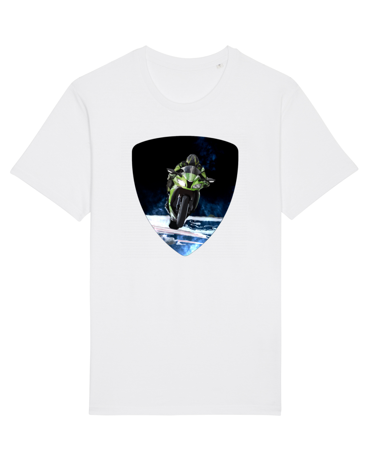 Tricou mânecă scurtă Unisex Rocker White