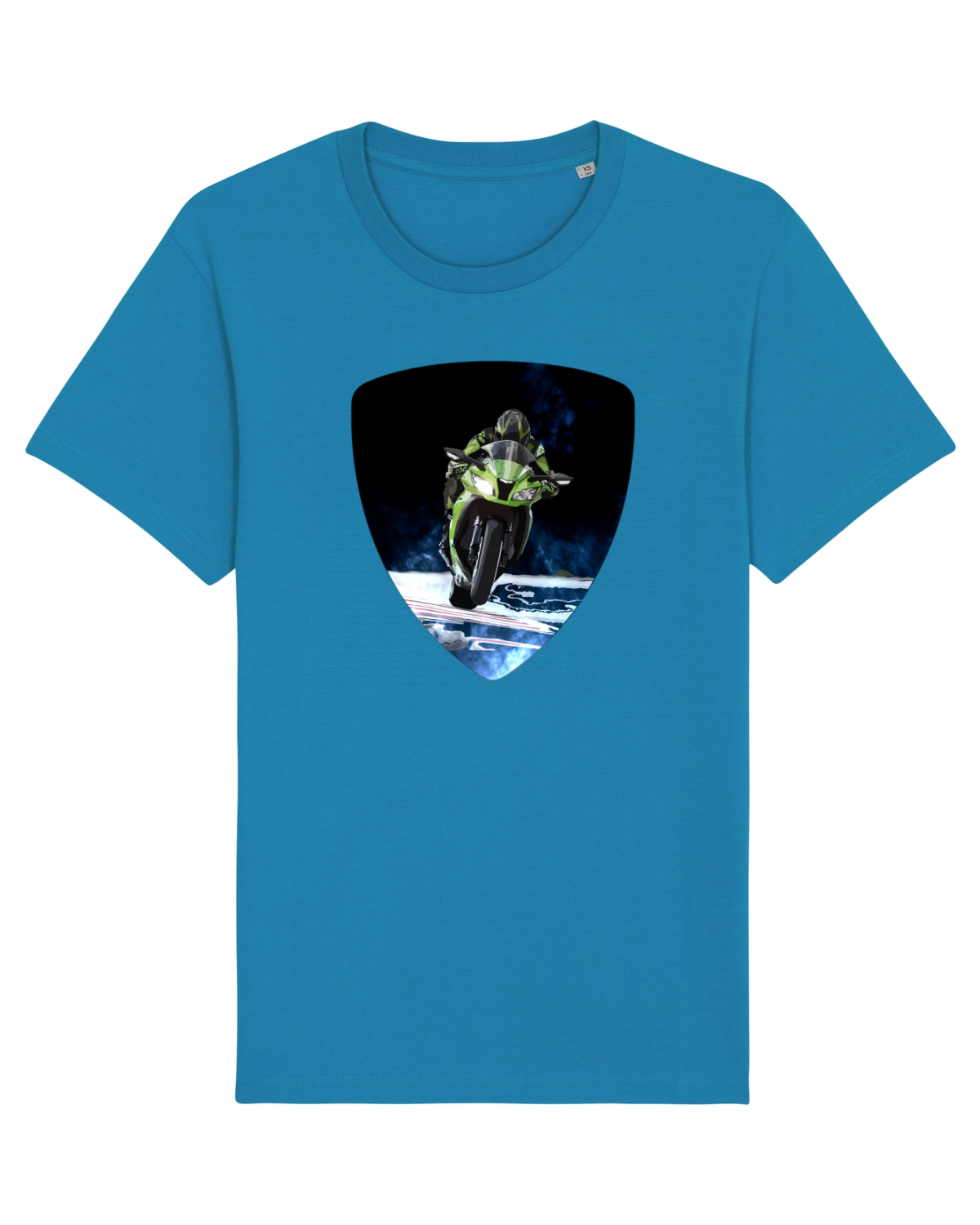 Tricou mânecă scurtă Unisex Rocker Azur