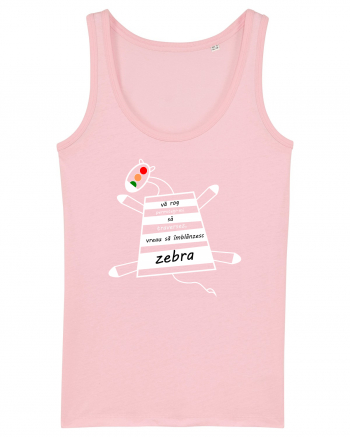 Zebră Cotton Pink