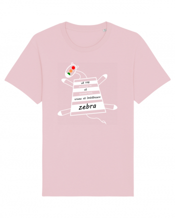 Zebră Cotton Pink