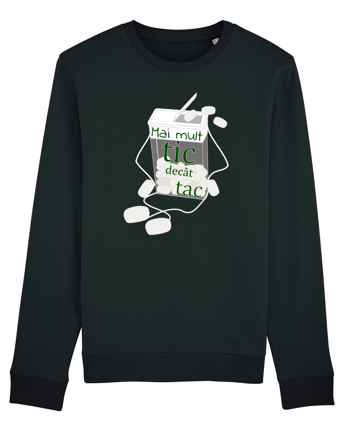 Bluză mânecă lungă Unisex Rise Black