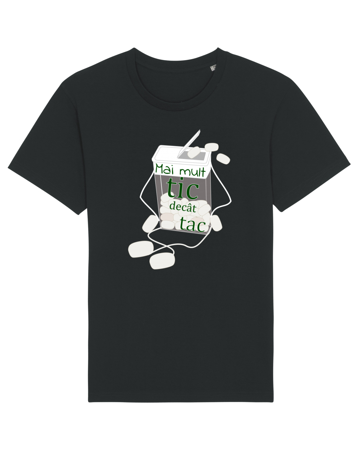 Tricou mânecă scurtă Unisex Rocker Black