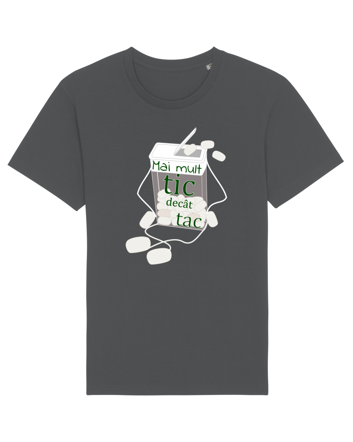 Tricou mânecă scurtă Unisex Rocker Anthracite