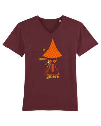 Și inginer și ginere Burgundy