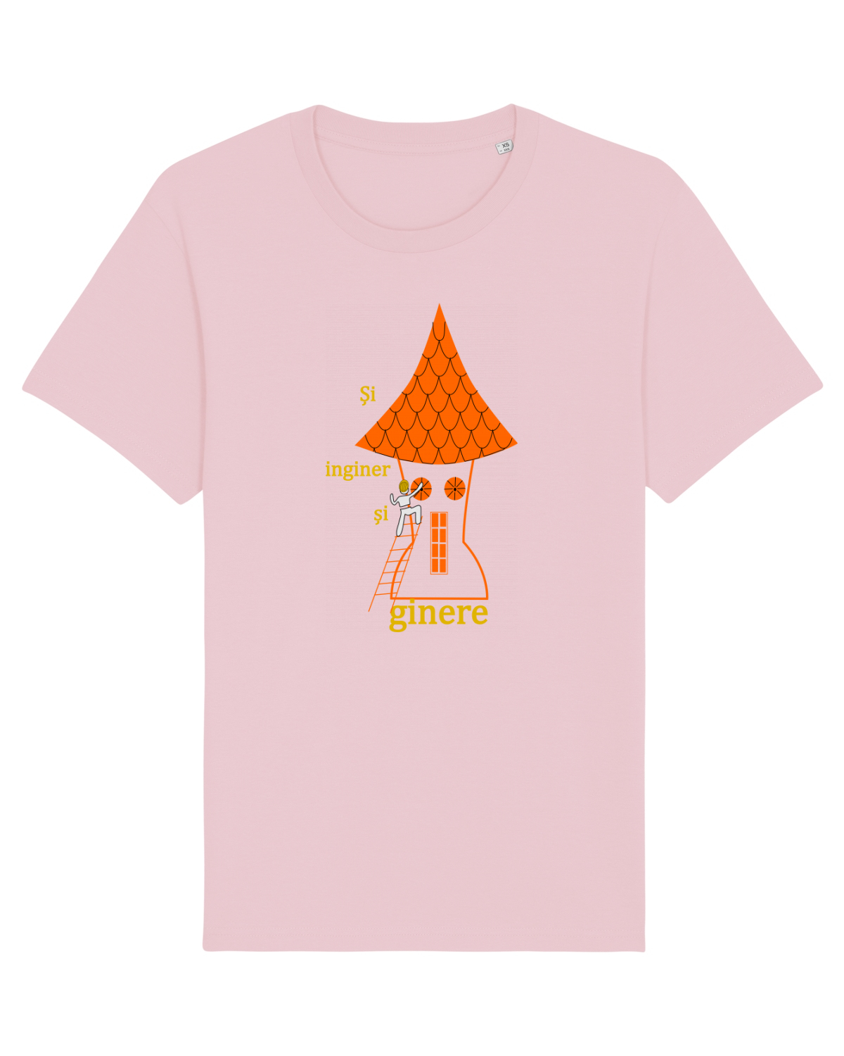 Tricou mânecă scurtă Unisex Rocker Cotton Pink