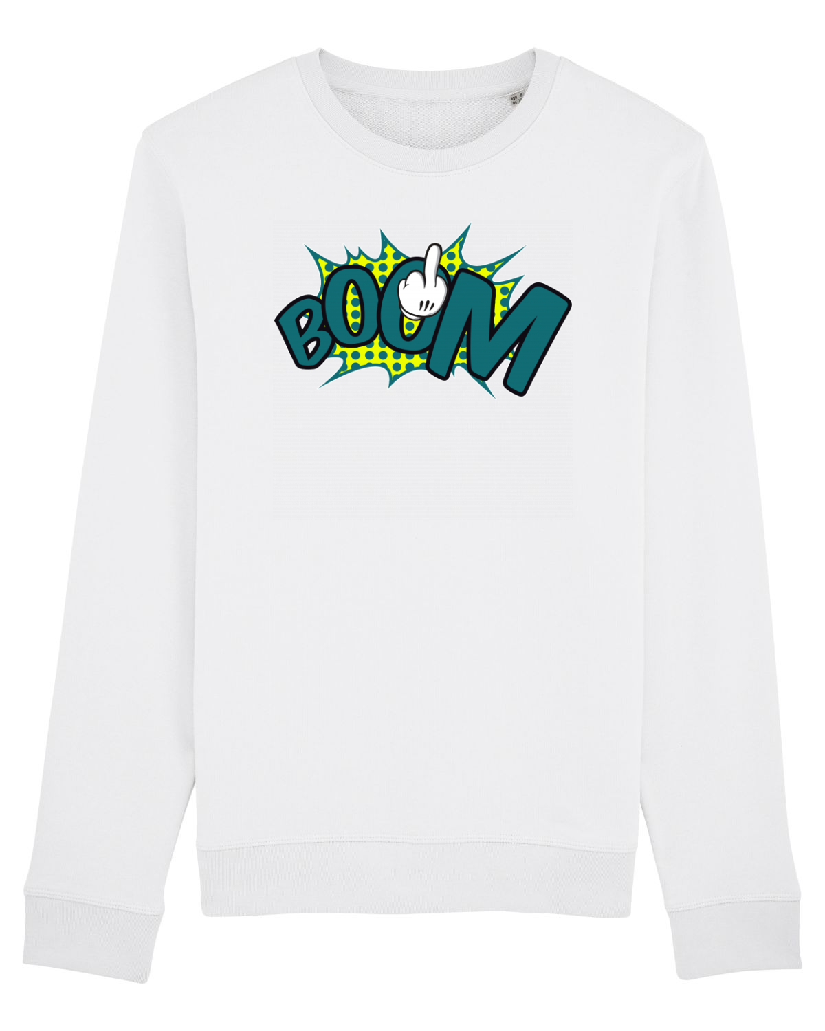 Bluză mânecă lungă Unisex Rise White