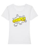 Oops! Fuck you! Tricou mânecă scurtă guler larg fitted Damă Expresser