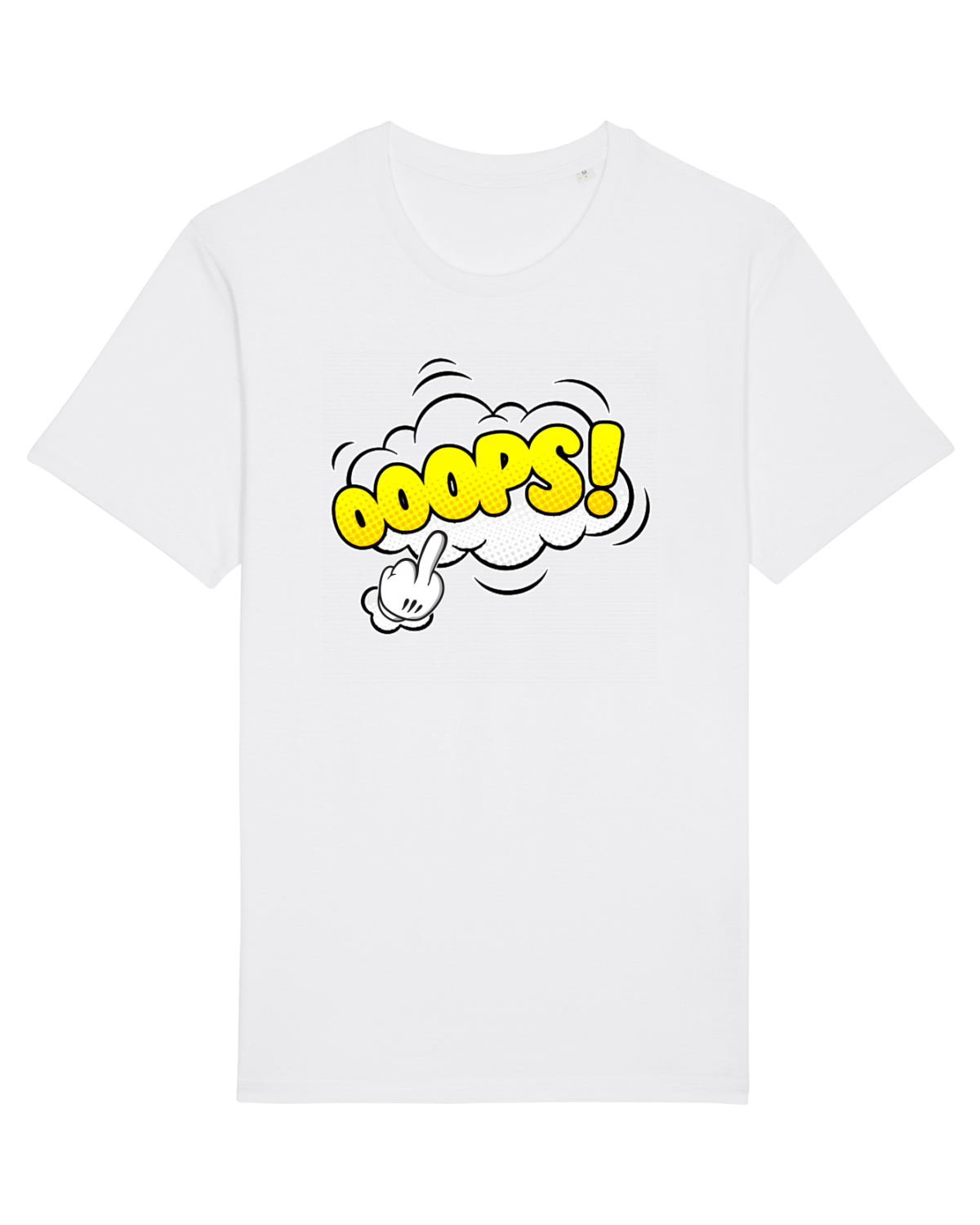 Tricou mânecă scurtă Unisex Rocker White