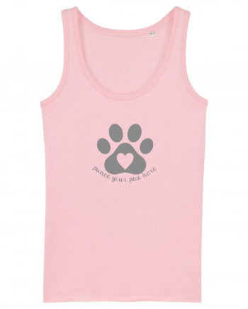 Place / Pwace your paw here Cotton Pink