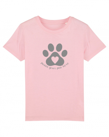 Place / Pwace your paw here Cotton Pink