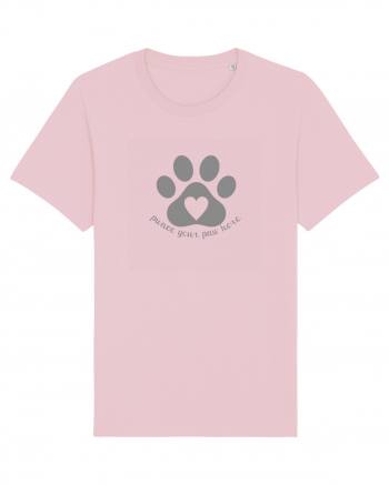 Place / Pwace your paw here Cotton Pink