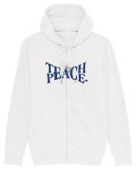 Teach peace! Hanorac cu fermoar Unisex Connector