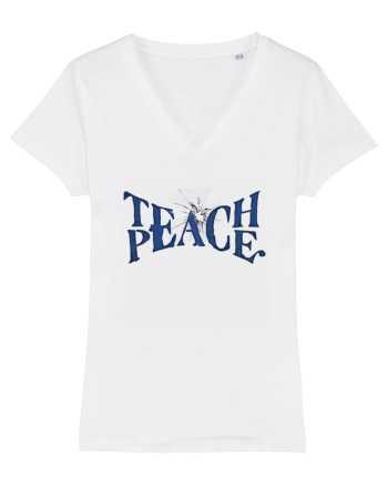 Teach peace! White