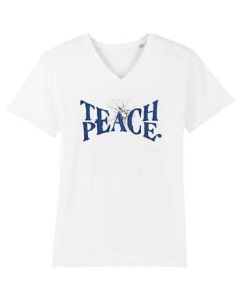 Teach peace! White