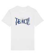 Teach peace! Tricou mânecă scurtă Unisex Rocker