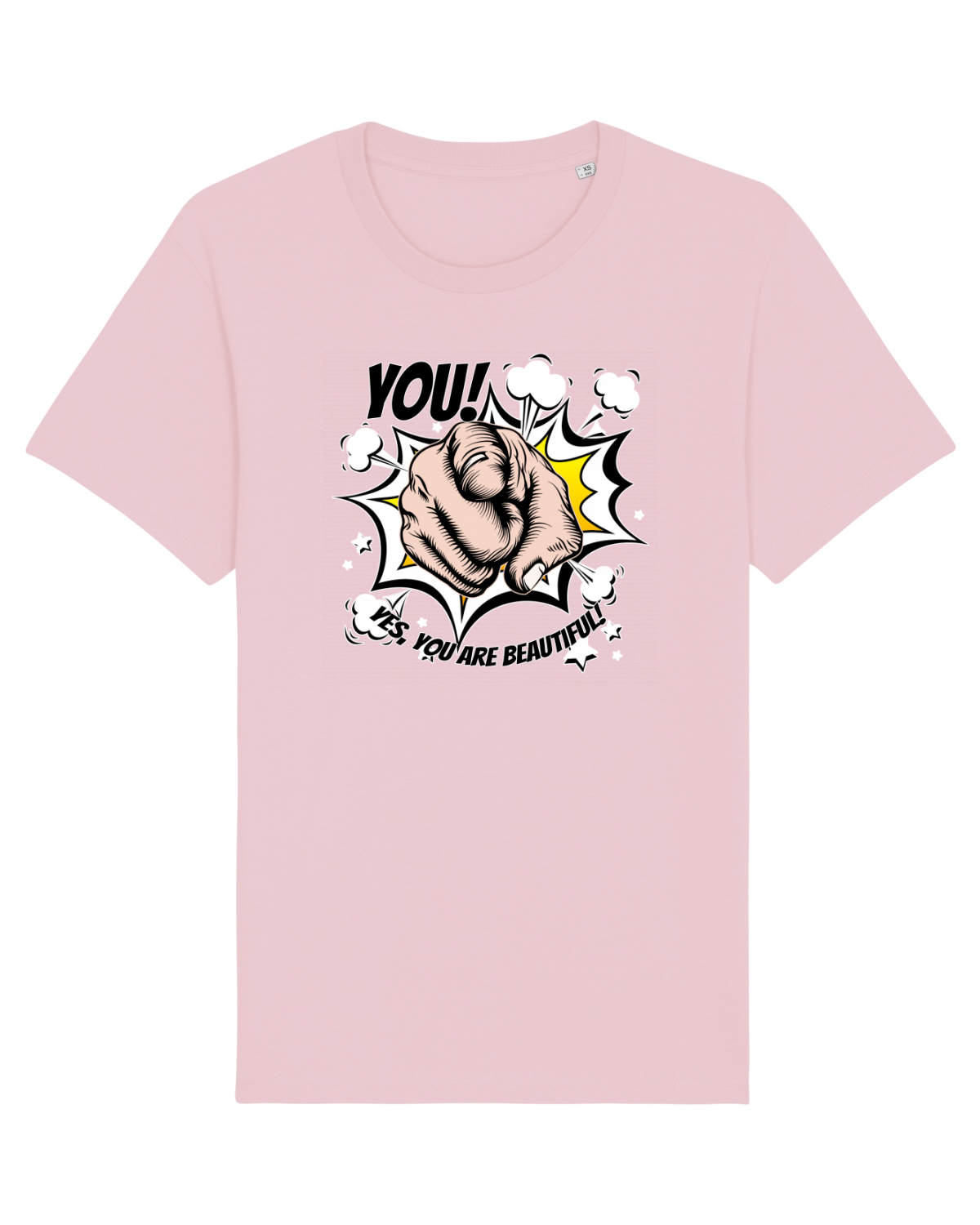 Tricou mânecă scurtă Unisex Rocker Cotton Pink