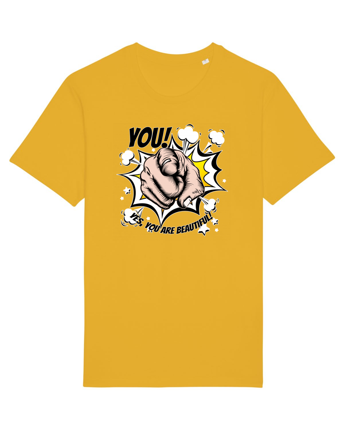 Tricou mânecă scurtă Unisex Rocker Spectra Yellow